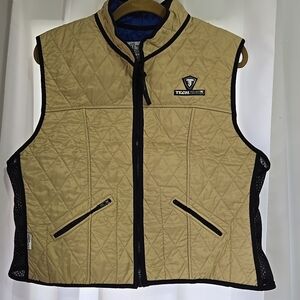 Techniche Hyperkewl Plus Cooling Tan And Black Vest Unisex XL/1X NWOT
